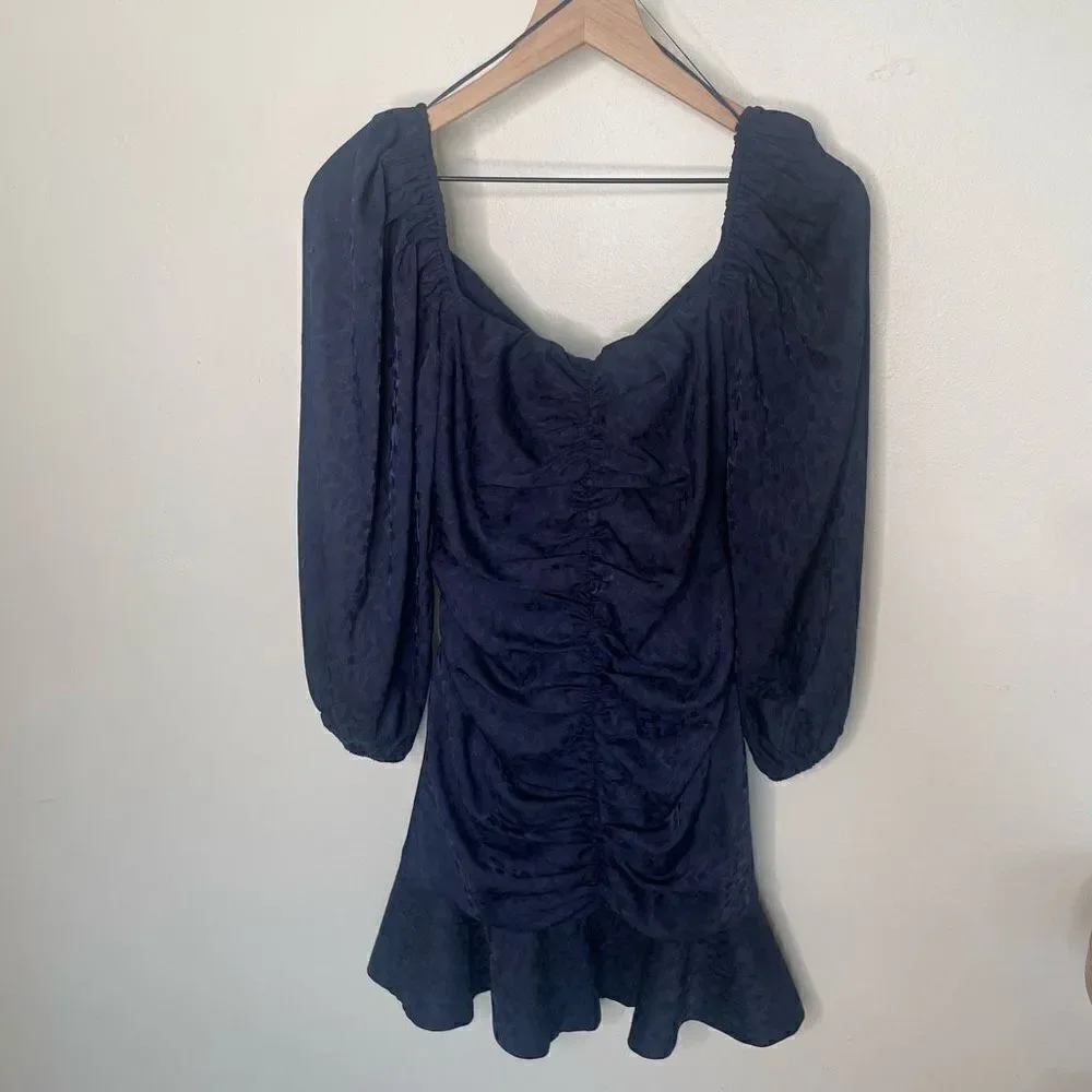Astr Front Ruffle Mini Dress